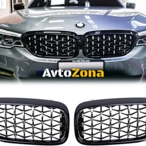Grile pentru BMW G30 (2018-2021) - Diamond-Chrome-Black