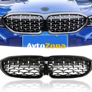 Grile pentru BMW Seria 3 G20/G21 (2019-2022) Diamond Chrome-Negru lucios