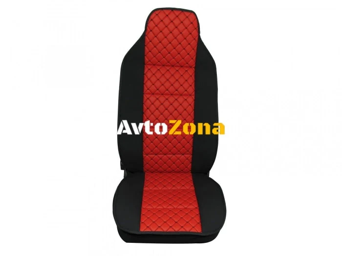 Husă universală pentru scaun de camion - în relief - piele ecologică și material textil - Volvo, DAF, Man, Scania, Mercede...