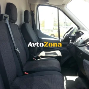 2+1 huse / set tapițerie - cusute special pentru Ford Transit 2013+ - se potrivesc perfect - cu deschidere pentru bara sca...