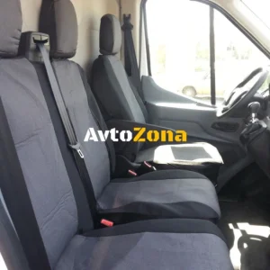 2+1 huse / set tapițerie - cusute special pentru Ford Transit 2013+ - se potrivesc perfect - cu deschidere pentru bara sca...