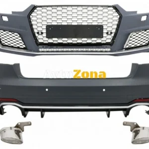 Kit caroserie pentru Audi A4 B9 8W (2016-2018) cu difuzor - RS4 Design