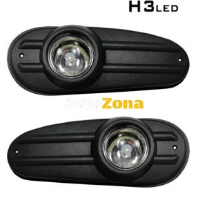 Kit nou de înlocuire directă, halogene cu grilă și becuri LED, faruri de ceață pentru Ford Transit 2000-2005 Ford Transit