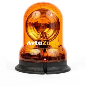 Lampă rotativă de urgență portocalie cu bec 24V, Ø 148mm