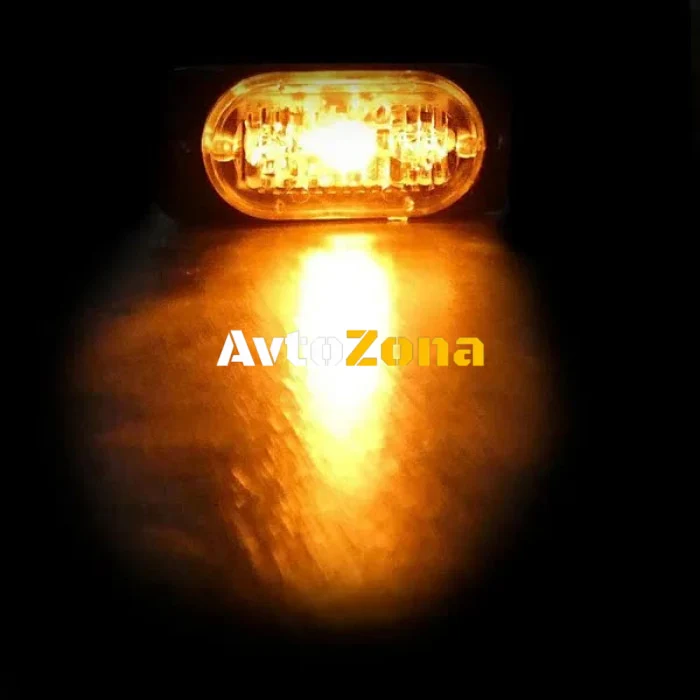 Lampă rutieră de urgență cu 3 LED-uri, lumină blitz galbenă, intermitentă!