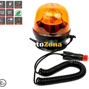 Lampă de semnalizare cu LED-uri reîncărcabilă fără fir, borcan, magnet și Vendusa, 12-24V, 10 LED-uri SMD, baterie reîncăr...
