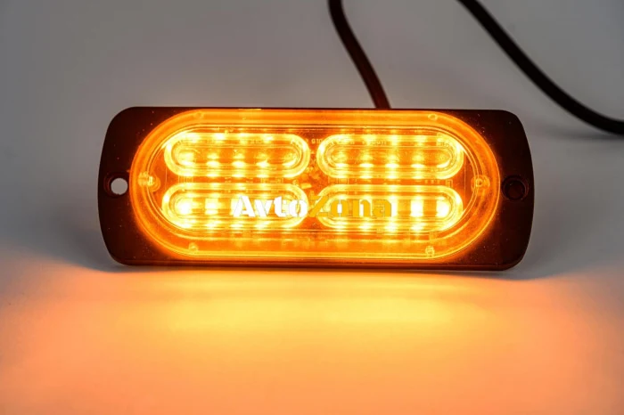 Lampă de urgență cu 20 de LED-uri, lumină intermitentă Blitz galbenă 12V 24V