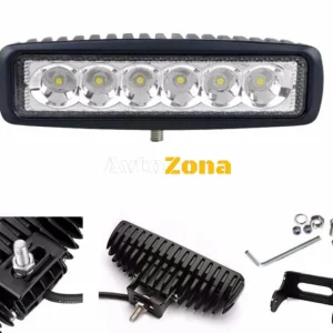 LED 18w halogen lumina zilei lampă de lucru 12/24V pentru rollbar, jeep, ATV