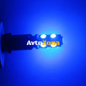 LED Becuri LED pentru gabarit, T10-5050 W5W, 9 SMD, 12V, albastru