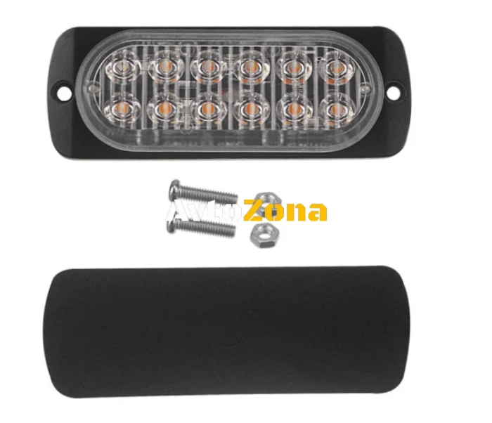 12 LED LED lampă de urgență pentru drum, lumină blitz galbenă, intermitentă!