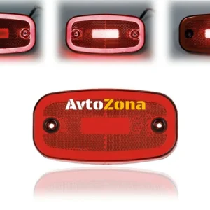 LED roșu LED Gauge Matter Tokos Neon Effect, 122mm x 63mm , cu trei funcții 12V-24V