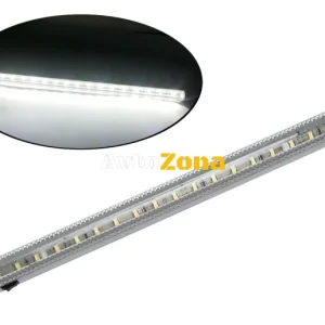 Lumină interioară LED, tub, 40cm, lumină albă, 12V, pentru mașă, camion, casă sau birou