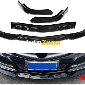 Mercedes W204 Clasa C (2007-2013) - Bara de protecție față suplimentară - negru lucios