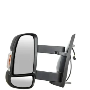 Oglindă electrică stânga cu braț lung și încălzire pentru Fiat Ducato / Peugeot Boxer / Citroen Relay (2006+)