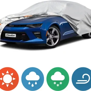 Prelată Auto Premium cu 6 Straturi, Impermeabilă, Protecție UV, Praf și Zăpadă,Accesorii Masina, Universală pentru Berlină...