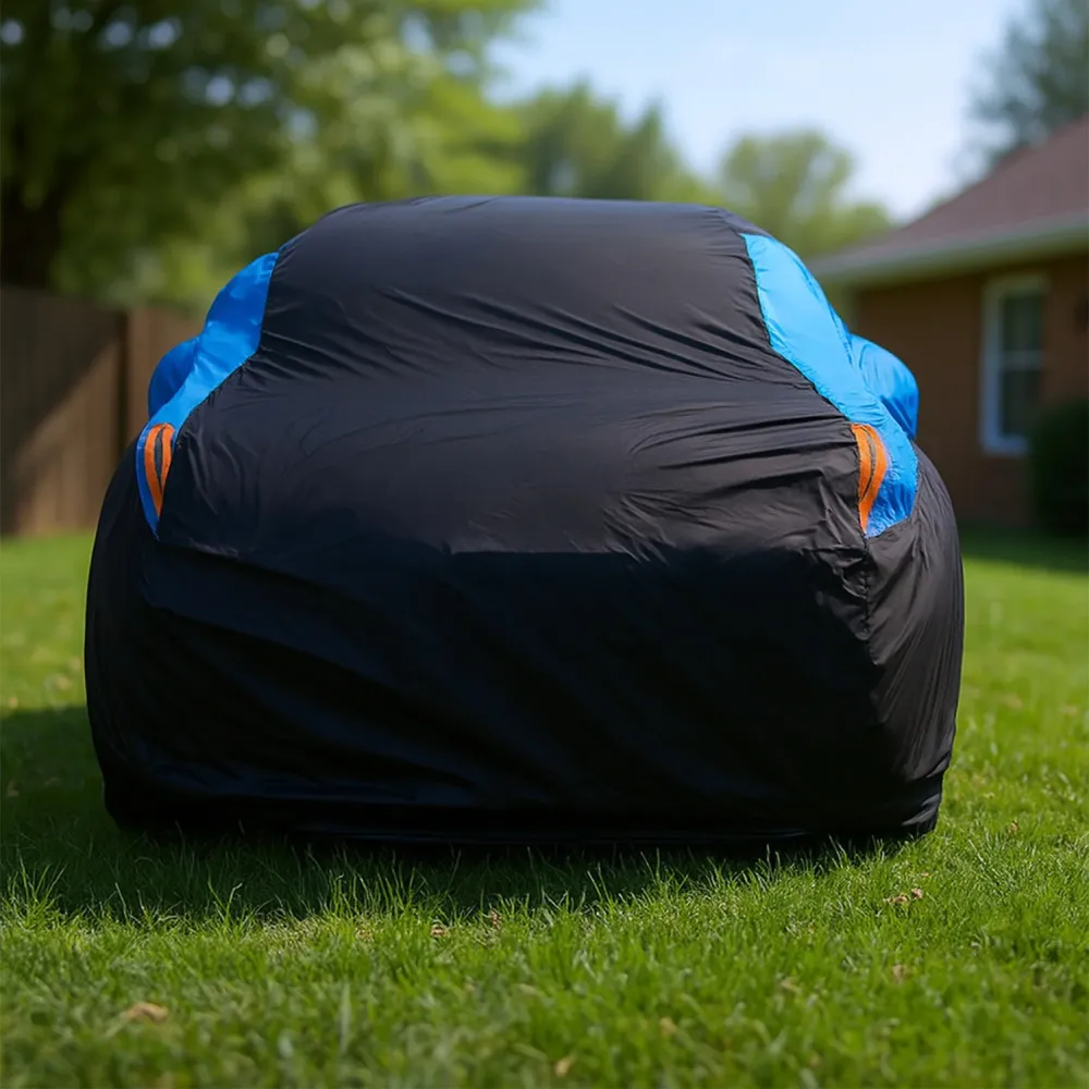 Prelata Auto Premium Elindor® Impermeabila, Antigrindina, Protectie UV Anti Soare , Praf si Zapada, Husa Auto Exterior Uni...