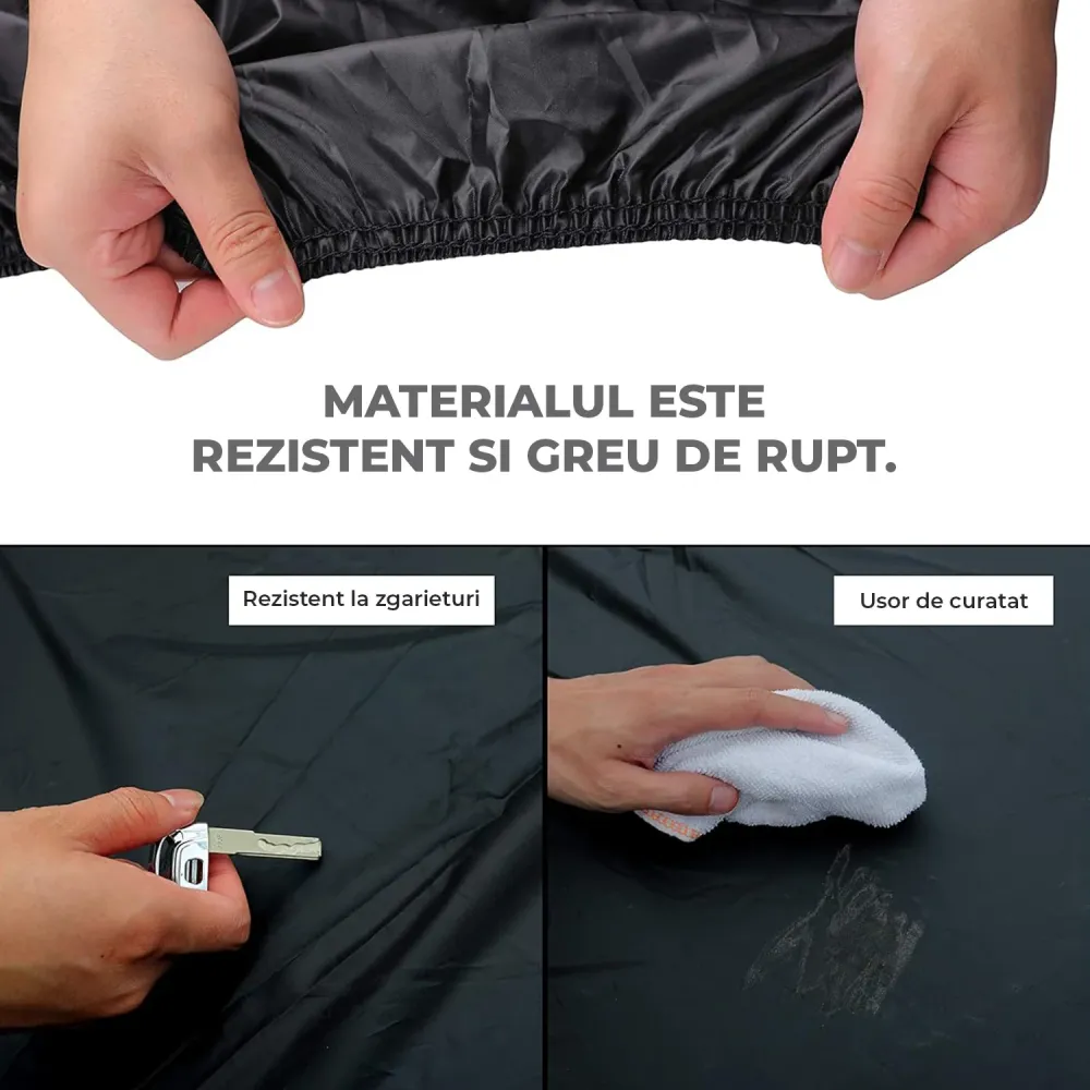 Prelata Auto Premium Elindor® Impermeabila, Antigrindina, Protectie UV Anti Soare , Praf si Zapada, Husa Auto Exterior Uni...