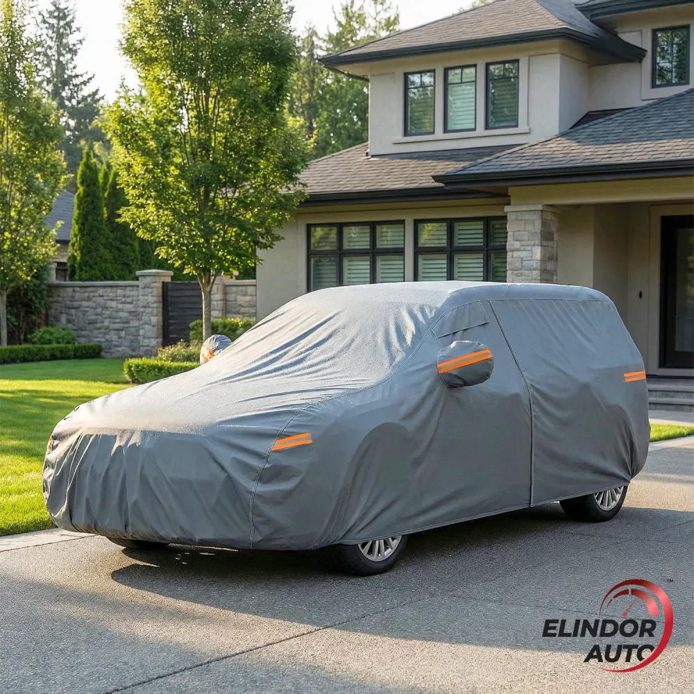 Prelata Auto Premium Elindor® Impermeabila, Protectie UV, Antisoare, Praf, Ploaie si Zapada, Toate Anotimpurile, Heavy Dut...