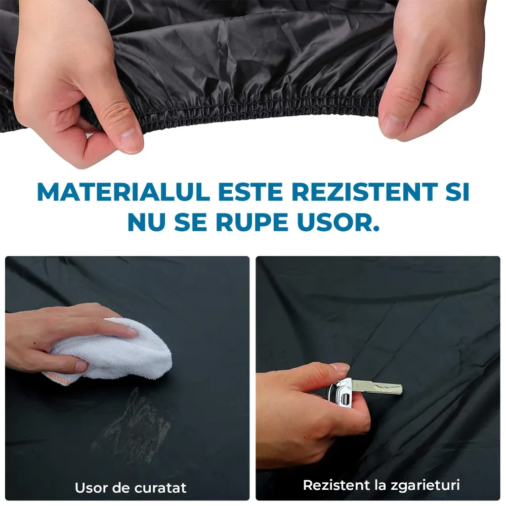 Prelata Auto Premium Elindor® Impermeabila, Protectie UV, Antisoare, Praf, Ploaie si Zapada, Toate Anotimpurile, Husa Exte...