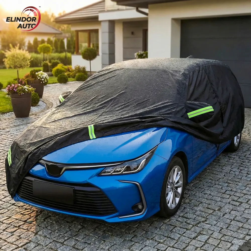 Prelata Auto Premium Elindor® Impermeabila, Protectie UV, Antisoare, Praf, Ploaie si Zapada, Toate Anotimpurile, Husa Exte...