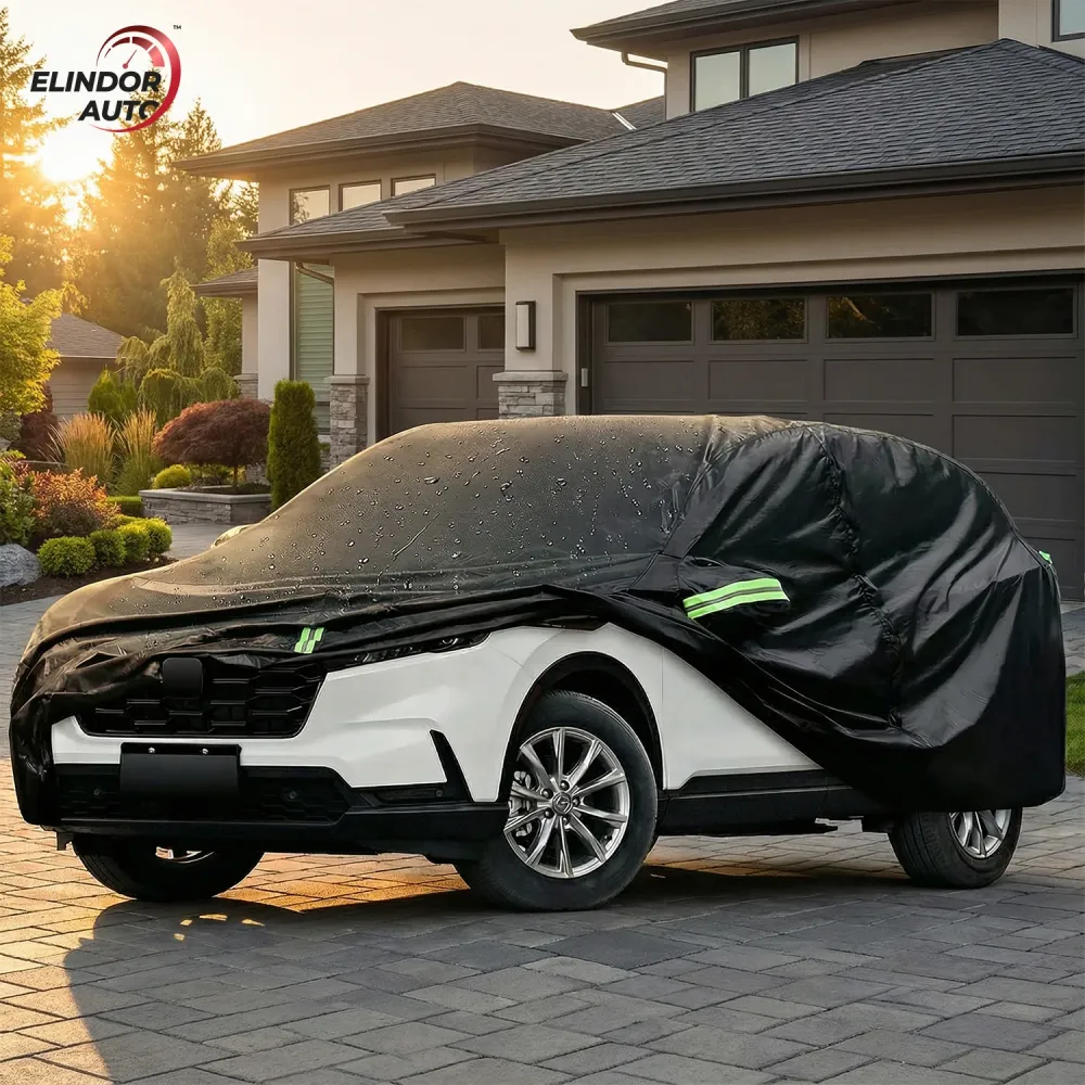 Prelata Auto Premium Elindor® Impermeabila, Protectie UV, Antisoare, Praf, Ploaie si Zapada, Toate Anotimpurile, Husa Exte...
