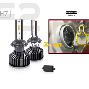 Set de becuri cu diodă Mini Led H7 X7 12V 24V 72W 10000lm pentru far poate autobuz fără insecte