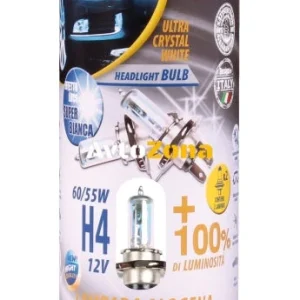 Set de 2 becuri cu halogen H4 X4 12V 55W + 100% 5000K E4 Goodyear Goodyear