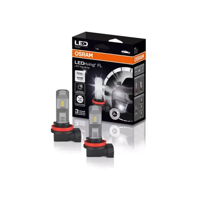 Set de becuri LED Osram H8 / H11 / H16 LEDriving HL pentru faruri - 12V, 6000K, Set de 2 buc.