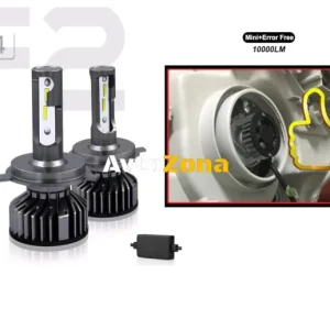 Set de becuri Mini Led H4 X4 12V 24V 72W 10000lm pentru faruri de autobuz fără bug-uri scurte / lungi