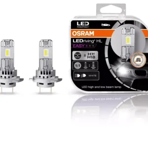 Set de becuri pentru faruri Osram H7/H18 LEDriving HL EASY 12V - Instalare ușoară, luminozitate ridicată