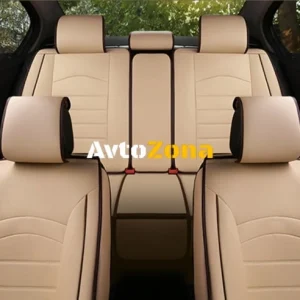 Set complet de capace de scaune de lux bej Universal Auto Upholstery