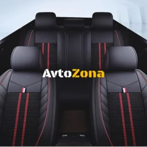 Set complet Eco piele și pânză de lux Seat Covers universal tapițerie auto