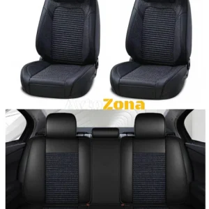Set complet de tapițerie universală, huse de lux pentru scaune auto din piele ecologică și textile de înaltă calitate în n...