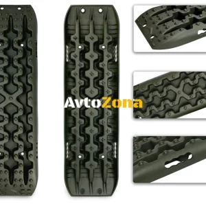 Set de 2 covorașe antiderapante pentru anvelope auto pentru aderență suplimentară 105 x 30 cm