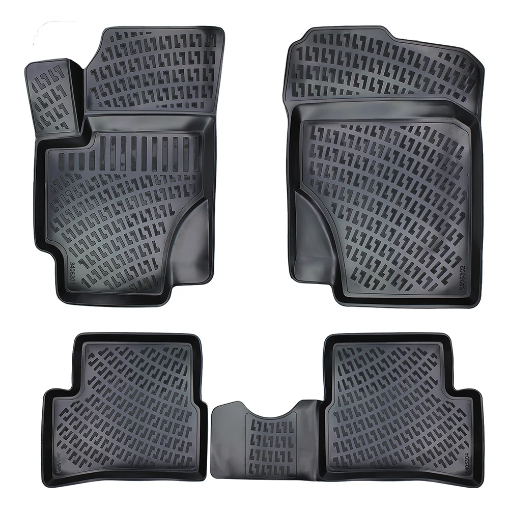Set covorase auto cauciuc tip tavita pentru kia rio ii 2005-2011