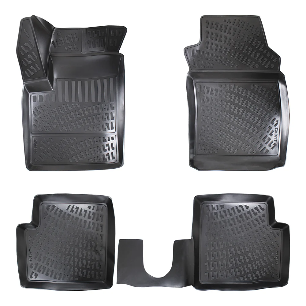 Set covorase auto cauciuc tip tavita pentru fiat 500 2007-