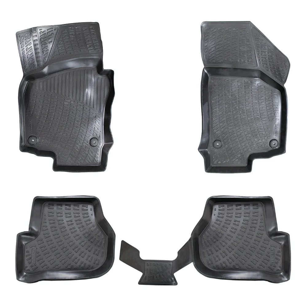 Set covorase auto cauciuc tip tavita pentru vw golf 6 2008-2012