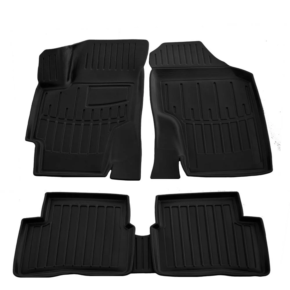 Set covorase auto cauciuc tip tavita pentru hyundai accent (mc) (2006-2010)