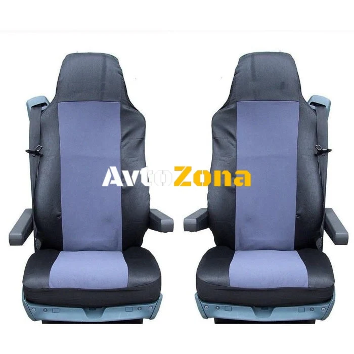 Set de huse pentru scaune / tapițerie pentru SCANIA 4 114, 124, 144, 164, 94, Gri