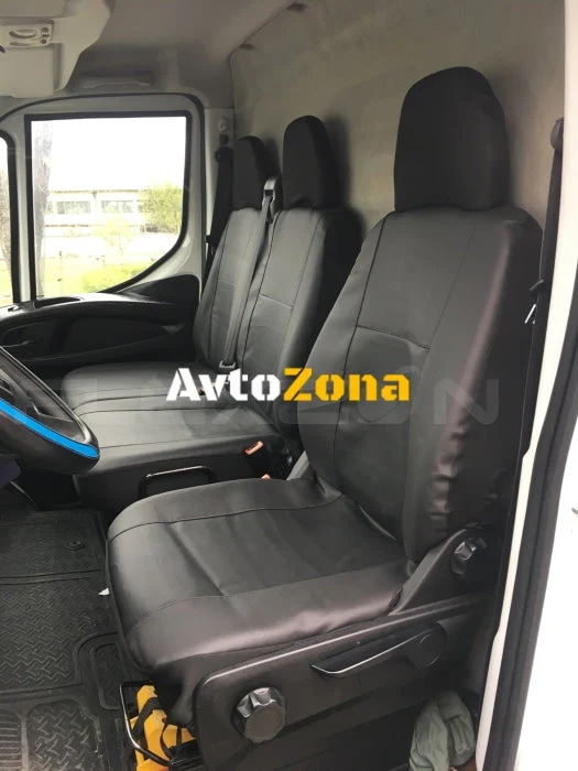 Set de huse pentru scaune, tapițerie, 2+1 scaune, pentru Iveco Iveco Daily 2016+, Eco Leather