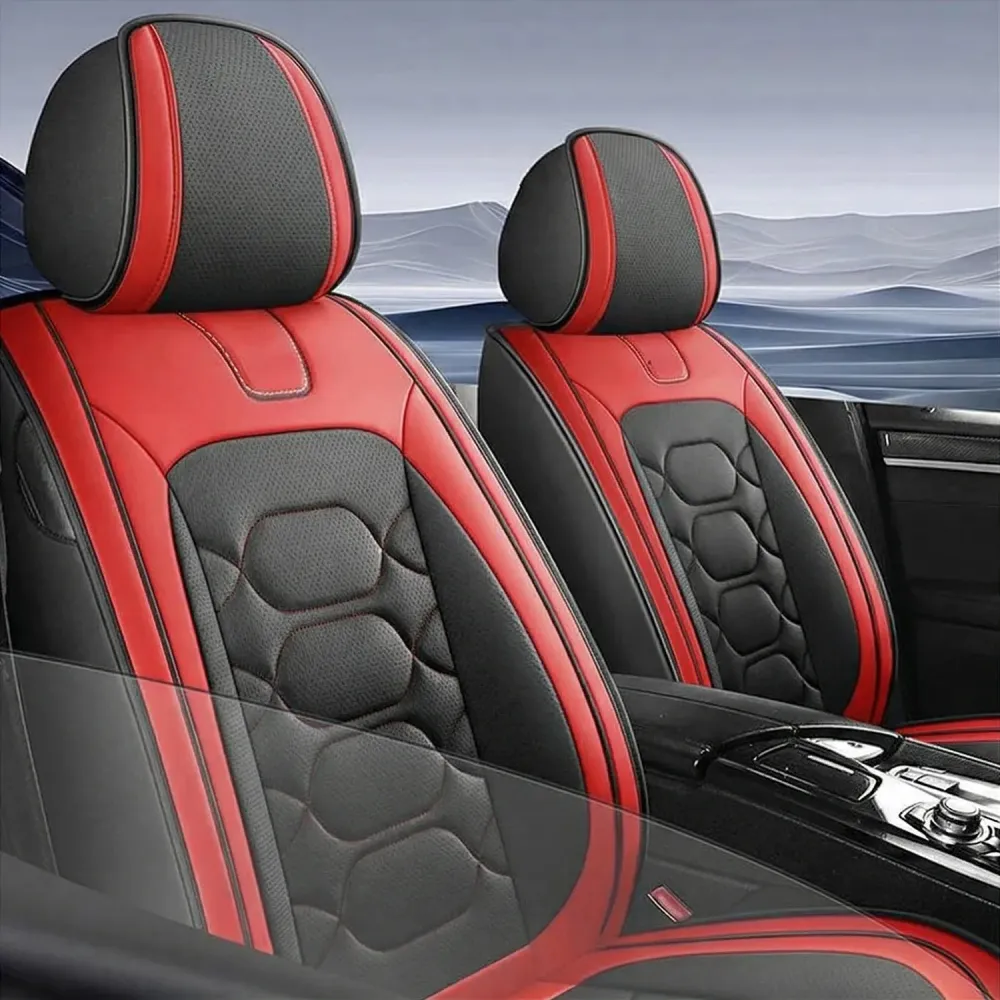 Set 2 Huse Scaune Auto Elindor® Universale, Acoperire 360°, Husa pentru Protectie Sezut si Spatar Scaun Fata, Impermeabila...