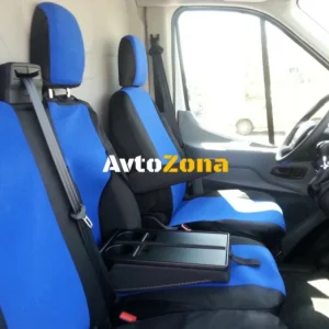 2+1 set de huse / tapițerii - cusute special pentru Ford Transit 2013+ - se potrivesc perfect - cu deschidere pentru bara...