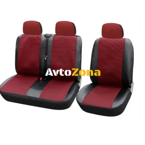 2+1 Set de huse universale de lux, tapițerie scaun față PREMIUM pentru Transit, Sprinter, Movano, Master, Crafter, Transpo...