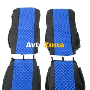 Set de tapițerie din piele pentru DAF xf 106 euro euro 6 albastru - negru Nou