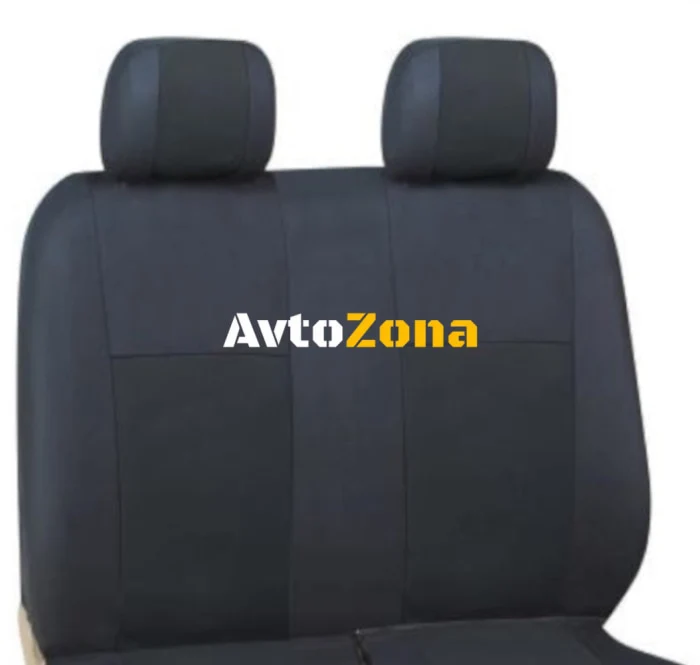 Set 2 + 1 Tapițerie, textil, impermeabil, negru, 5 bucăți