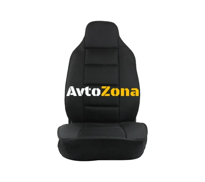 Set tapițerie universal 1+1 pentru scaunele din față Luxury Black, Textile