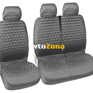 Set universal 2+1 huse/tapete pentru dubiță - material textil moale - gri