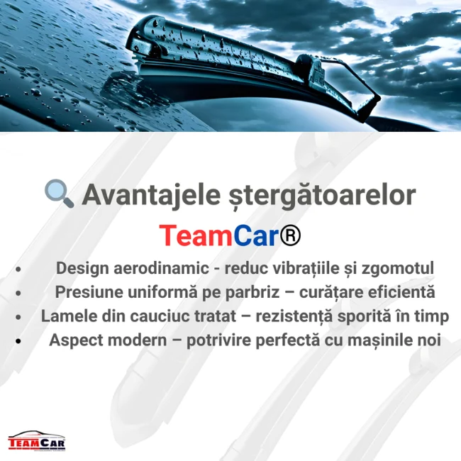 Stergatoare OPEL Zafira (1999–2005) TeamCar® Flat – Set fata