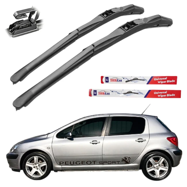 Stergatoare Peugeot 307 Hatchback (2001–2008) TeamCar® Hybrid – Set fata