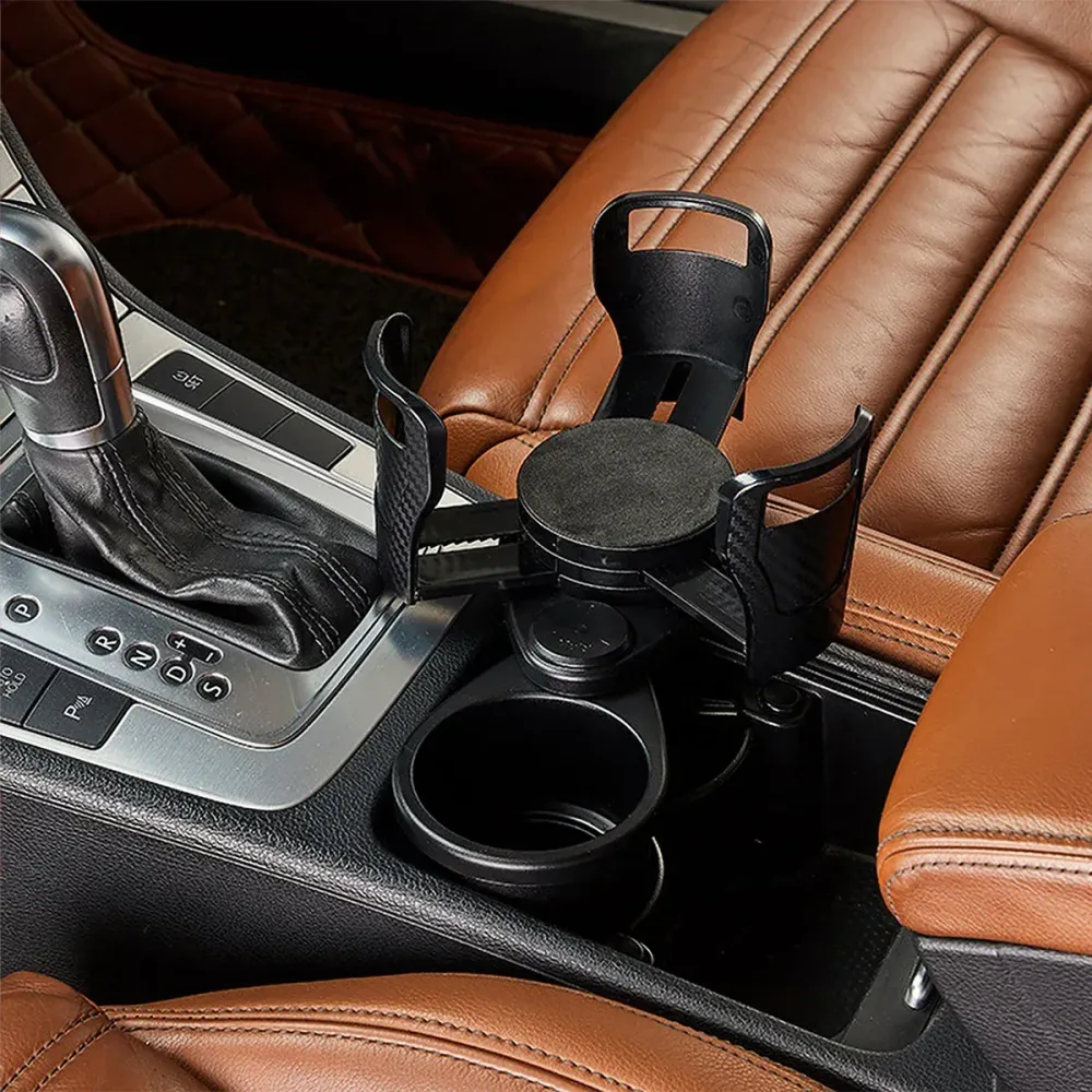 Suport auto pentru Pahare 2 1, Naimeed D5151, universal, Negru
